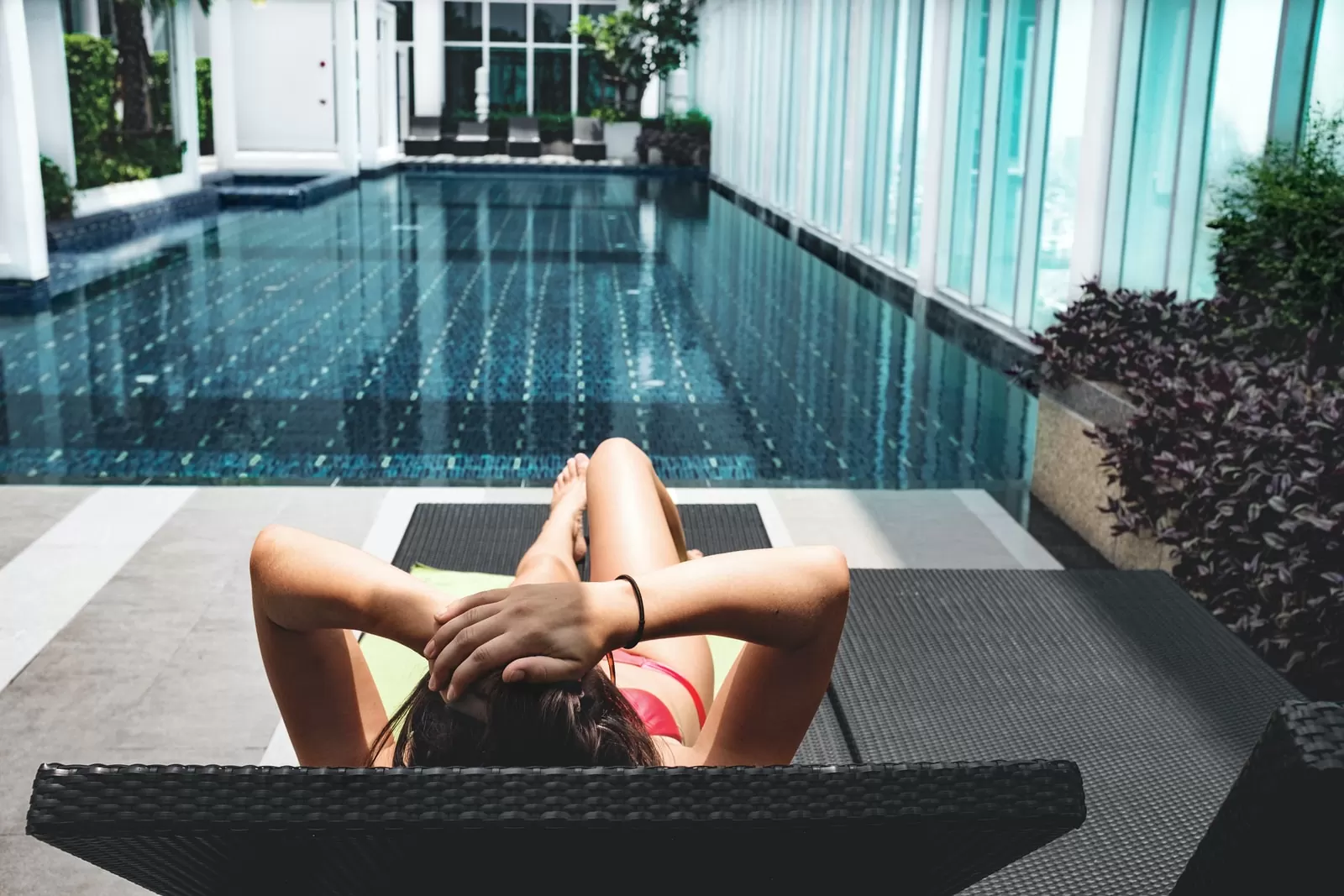 Transat et piscine