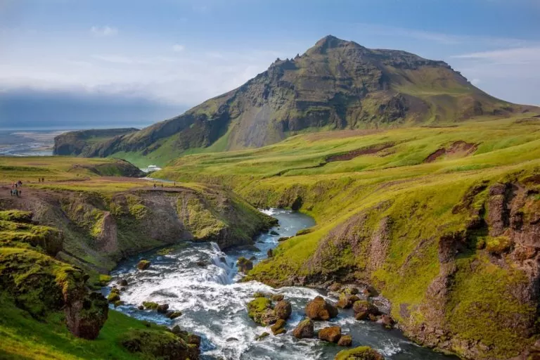 Cours d'eau - Skógafoss, Islande