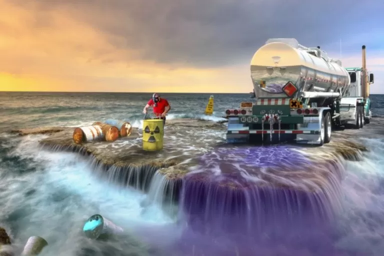Montage : différentes formes de pollution de l'eau
